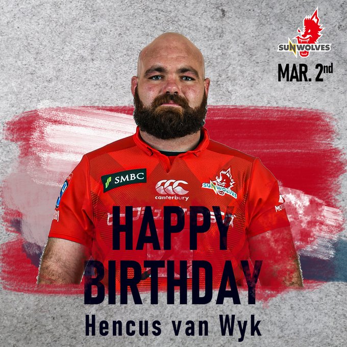 Happy birthday!! Hencus van WYK