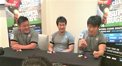 プロモーションイベントに参加した山本選手、福岡選手、中鶴選手
